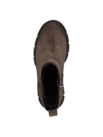 Tamaris WIDE FIT Chelsea Boot in MUSHROOM SUEDE