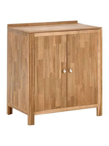 Beliani Gartenschrank VENOSA in Braun - (W) 80 x (H) 90 x (L) 50 cm