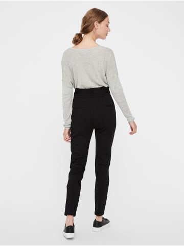 Vero Moda Paperbag Stoffhose mit Bindeband VMEVA in Schwarz-2