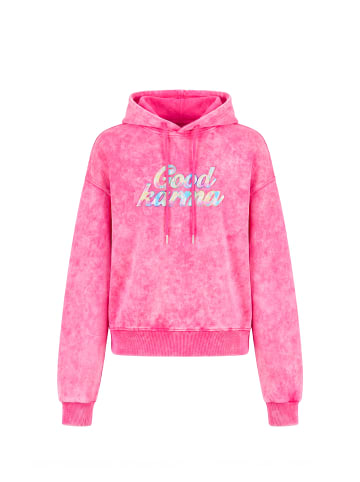 IZIA Women Hoodie in Pink