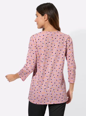 Sieh an! Freizeitshirt in rosenquarz-bedruckt