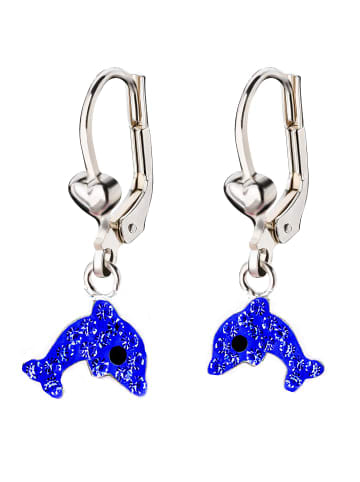schmuck23 Silber Ohrringe 925 Delfin 1,0 cm x 1,0 cm