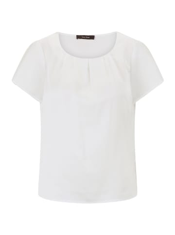 Vera Mont Satin-Bluse kurzarm in Rohweiß