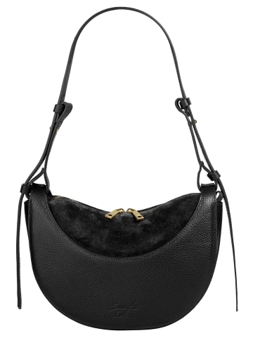 Samantha Look Umhängetasche echt Leder in schwarz