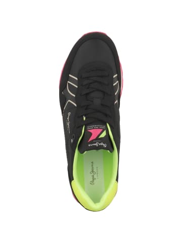 Pepe Jeans Sneaker low Brit Neon in schwarz