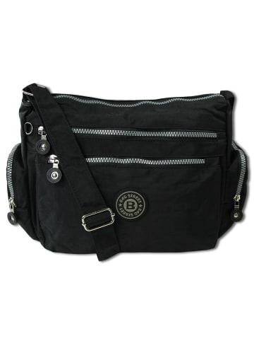 Bag Street Schultertasche Nylon schwarz ca. 30cm