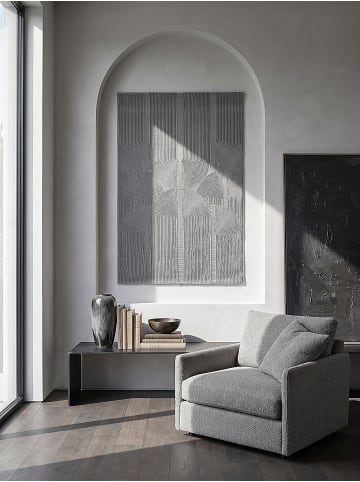 KADIMA DESIGN KASOS Grau Teppichläufer 80x300 Geometrisch Polyester Waschbar in Grau
