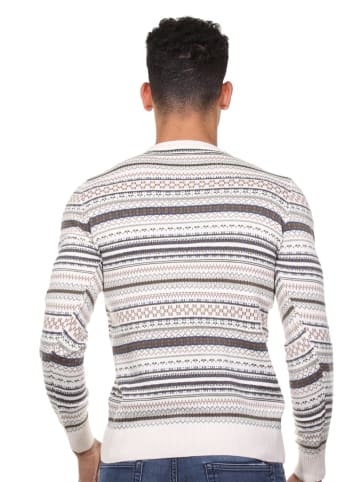 FIOCEO Pullover in beige/grün