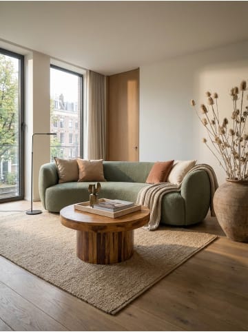 KADIMA DESIGN Couchtisch 60x30x60 cm Massivholz Sofatisch, Design