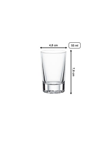 Spiegelau 4er Set Shotgläser Lounge 2.0 55 ml in transparent