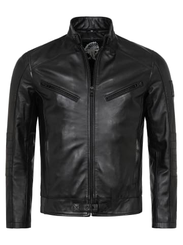 Rock Creek Lederjacke in Schwarz