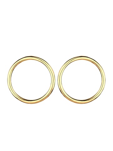 Elli Ohrringe 925 Sterling Silber Geo, Kreis in Gold