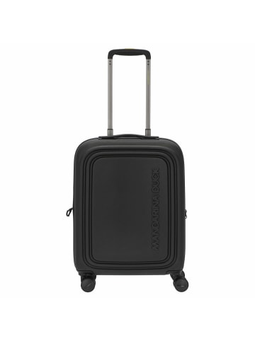 Mandarina Duck Logoduck+ - 4-Rollen-Kabinentrolley 52 cm erw. in schwarz