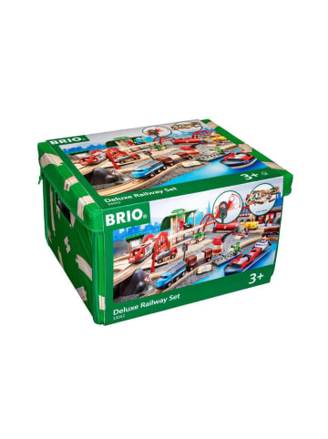 Brio Aktionsspiel BRIO Straßen & Schienen Bahn Set Deluxe Ab 3 Jahre in bunt