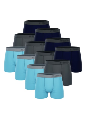 Unbekannt Boxershorts My Essential 12 Pack Boxers Cotton Bio in Blue