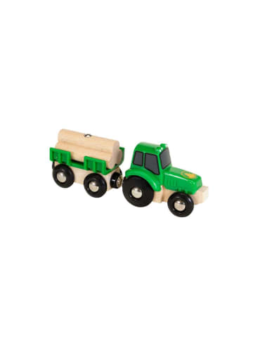 Brio Aktionsspiel BRIO World - Traktor mit Holz-Anhänger Ab 3 Jahre in bunt