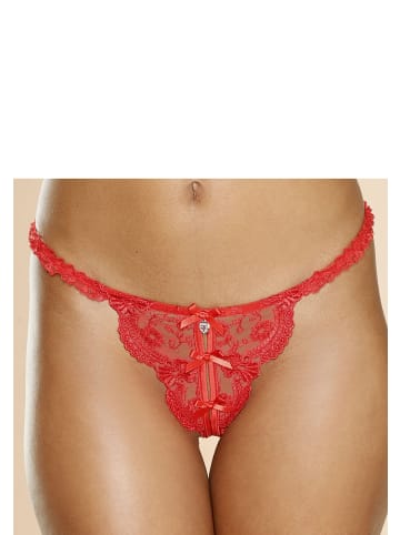 PETITE FLEUR GOLD String-Ouvert in rot