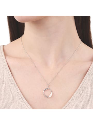 Tom Tailor Kette mit Anhänger Silber 925, rhodiniert in silber