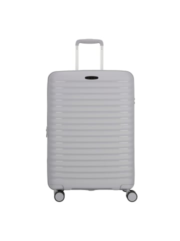 D&N Travel Line 4500 4 Rollen Trolley M 65 cm mit Dehnfalte in grey
