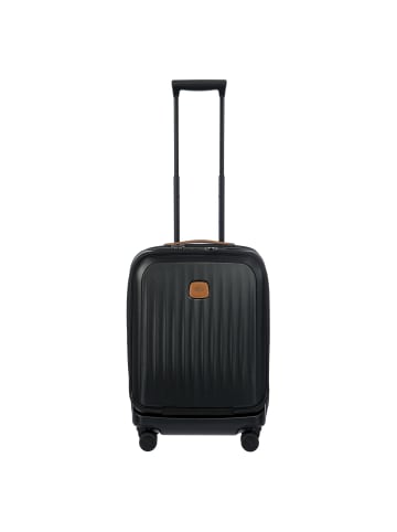 BRIC`s Taormina 4 Rollen Trolley S 57 cm mit Dehnfalte in black