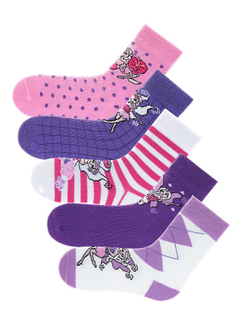 H.I.S Socken in lila-pink