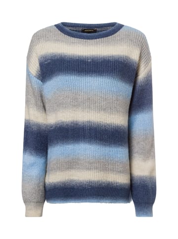 More & More Strickpullover in blau beige - 0001