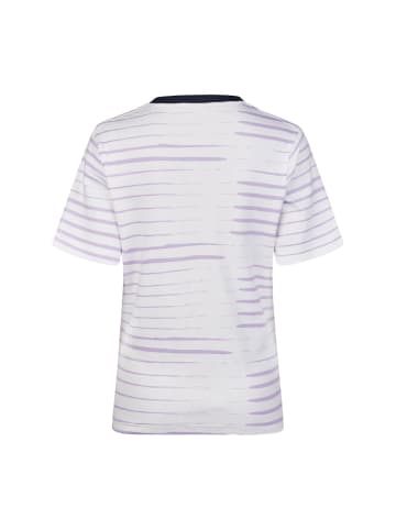 Wind Sportswear Shirt mit Kordelzug in weiß-lavendel