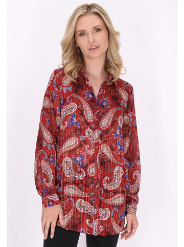 usha FESTIVAL Damen Bluse in Rot Mehrfarbig