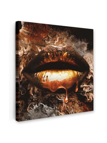 MuchoWow Leinwand bilder Luxus Lippen (BxH)