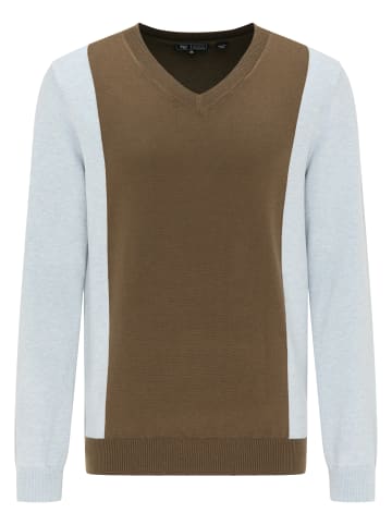 MO Pullover in Militär Oliv Hellblau