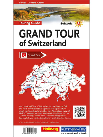 Hallwag-Verlag Grand Tour of Switzerland Touring Guide Deutsch | 1600 km auf der...