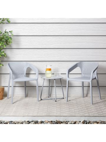 Homestyle4u Küchenstuhl 6er Set in Grau