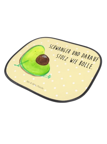 Mr. & Mrs. Panda Sonnenschutz Avocado Schwangerschaft mit Spruch in Gelb Pastell