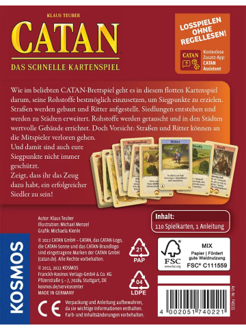 Franckh-Kosmos Die Siedler von Catan - Das schnelle Kartenspiel