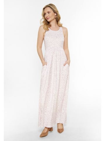 Usha Women Dress in light pink white