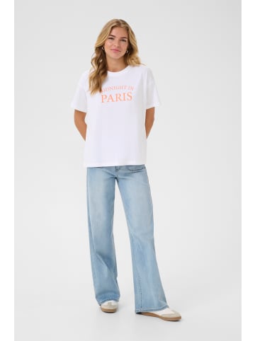 Kaffe T-shirt KAjamie Loose fit in Opticla White W. Melon Ice