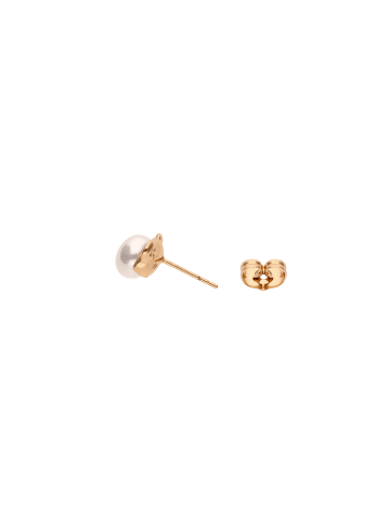 faina Women Stud Earrings in Gold White