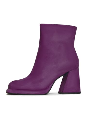 CESARE GASPARI Blockabsatz-Stiefeletten in Violet