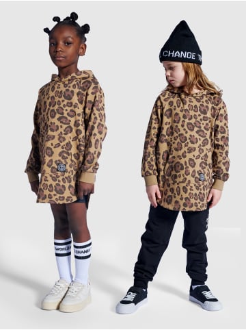 Sometime Soon Raglanärmel Stmeastwood Hoodie Kinder in SEPIA TINT