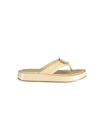 Laura Biagiotti Beige Polyurethan Damen Sandale
