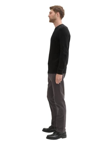 Tom Tailor Hose in grey black zig zag structure