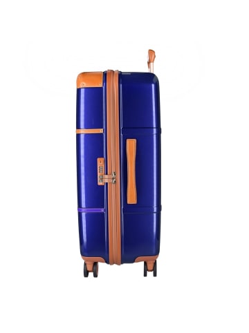 BRIC`s Bellagio 4-Rollen Trolley III 82 cm in blue/tobaco