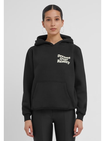 Mister Tee Mister Tee Dreams Over Reality Ladies Fluffy Hoody in black