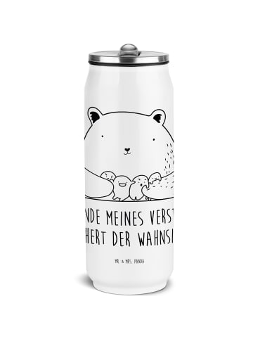 Mr. & Mrs. Panda Getränkedosen Trinkflasche Bär Gefühl mit Spruch in Weiß