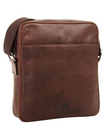 Bodenschatz Umhängetasche echt Leder in cognac