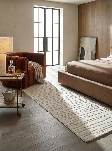 KADIMA DESIGN Läufer Abstrakt pflegeleicht Wohnzimmer Schlafzimmer Flur Esszimmer in Creme