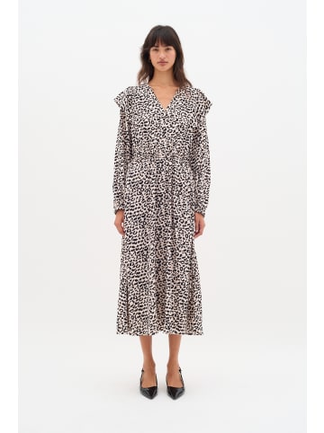 InWear NinahIW V-neck Dress Feminine Silhouette in Classic Leopard