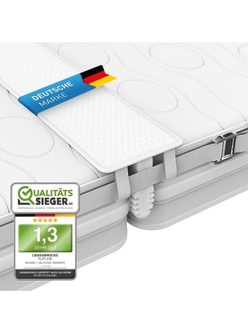 Flip Matratzenbrücke mit Gurt  Weiß