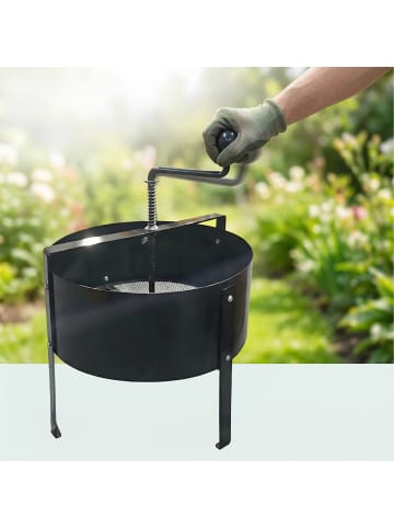 relaxdays Gartensieb in Schwarz - (H)56 x Ø 40 cm