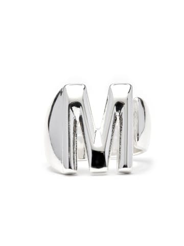Luxenter Ring  mit Silberfinish – Alphabet